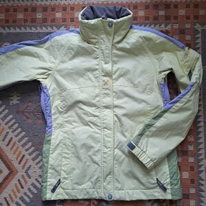 Descente Jacket Womens Yellow Purple Green Nylon DNA Ski Snowboarding